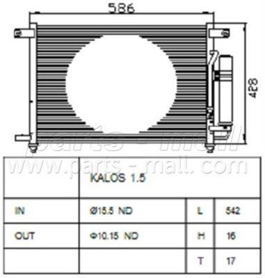 радіатор авео 1.5 з кондиціонером