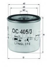 Масляный фильтр OC 405/3 MAHLE – (накручиваемый) фото 2
